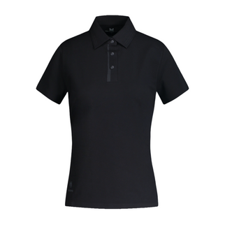 Barcelona Black Women's Seamless Button Polo