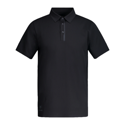 Timeless Black Men's Seamless Button Polo