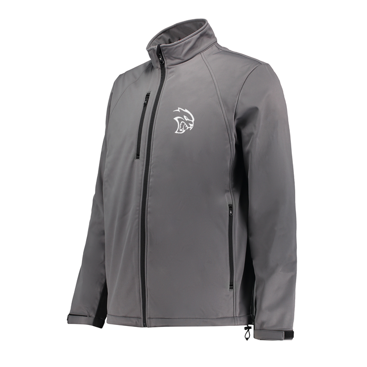 Dodge Hellcat Men's Grey/Black Softshell Jacket