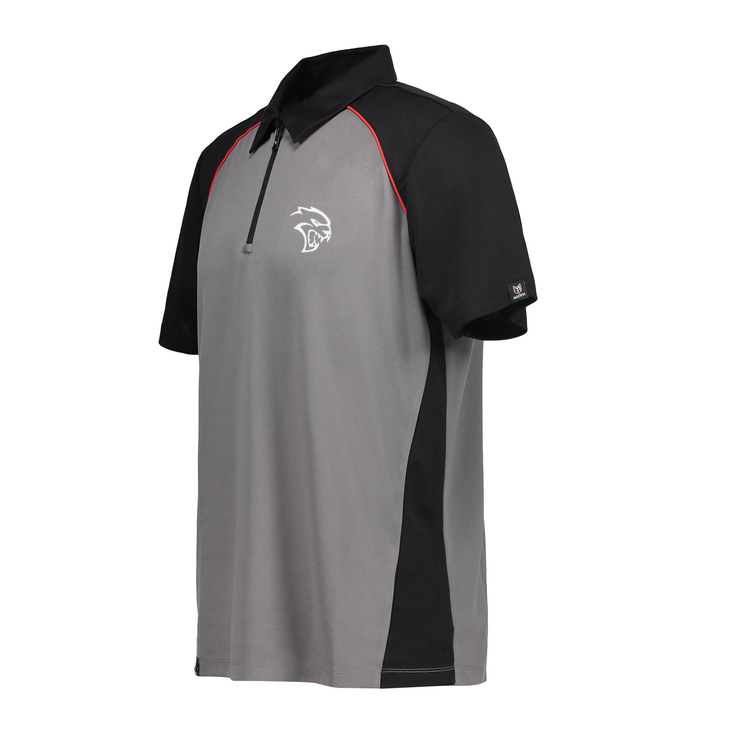 Dodge Hellcat Men's Zipper Polo