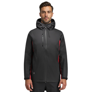 Marwin Sports Rain Men's Jacket - Black/Red