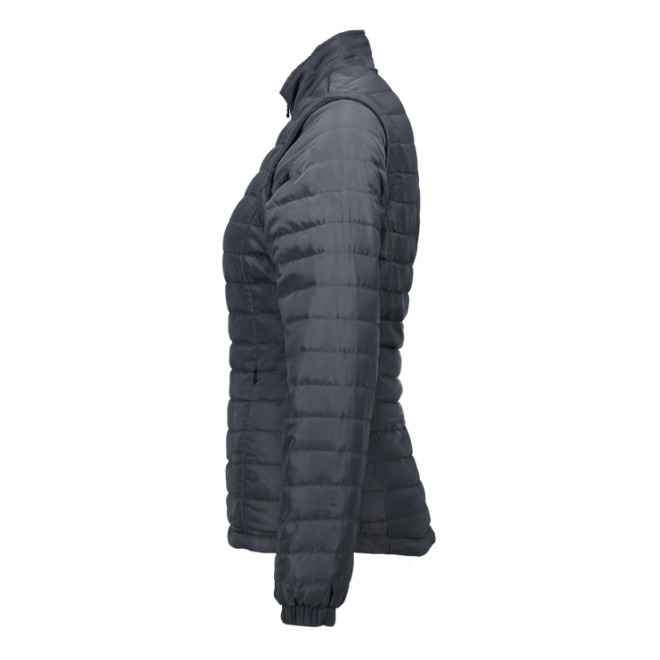 Women's Dodge Hellcat Gray Puffer Jacket Removable Arms