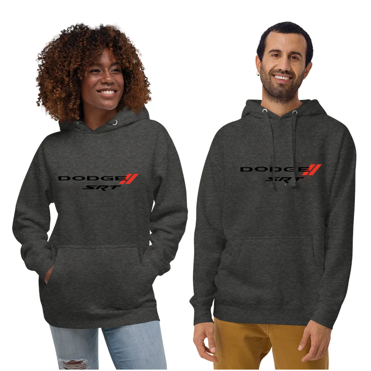 Dodge SRT Unisex Charcoal Heather Fleece Hoodie