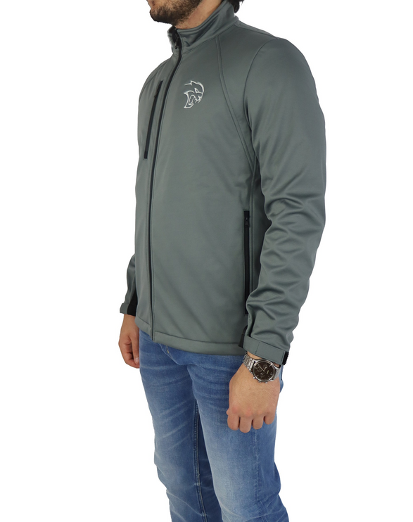 Dodge Hellcat Men's Grey/Black Softshell Jacket