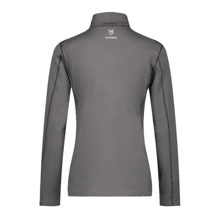 Marwin Sports Mopar Women's Quarter Zip Pullover - Grey/Black