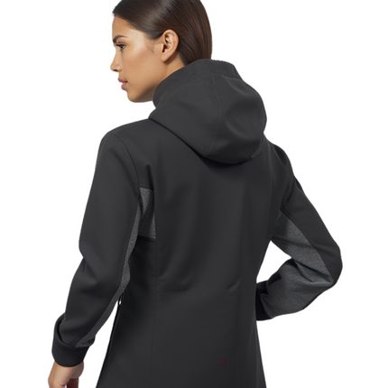 Marwin Sports Mopar Full Zipper Women's Hoodie - Black/Grey